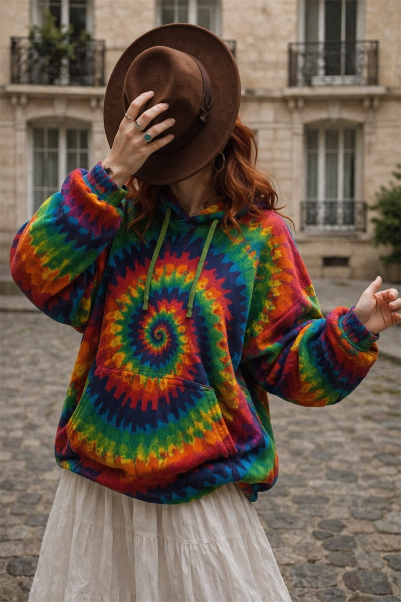 70s Rainbow Dokuma Hoodie