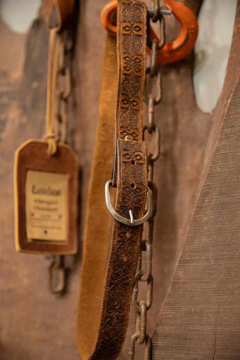 70s Western Cowboy Deri Kemer