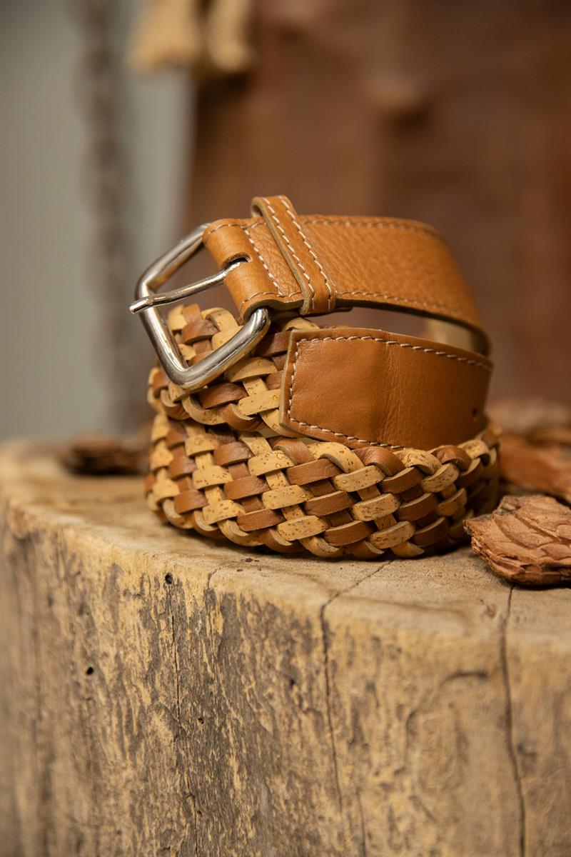 70s/80s Western Woven Deri Kemer