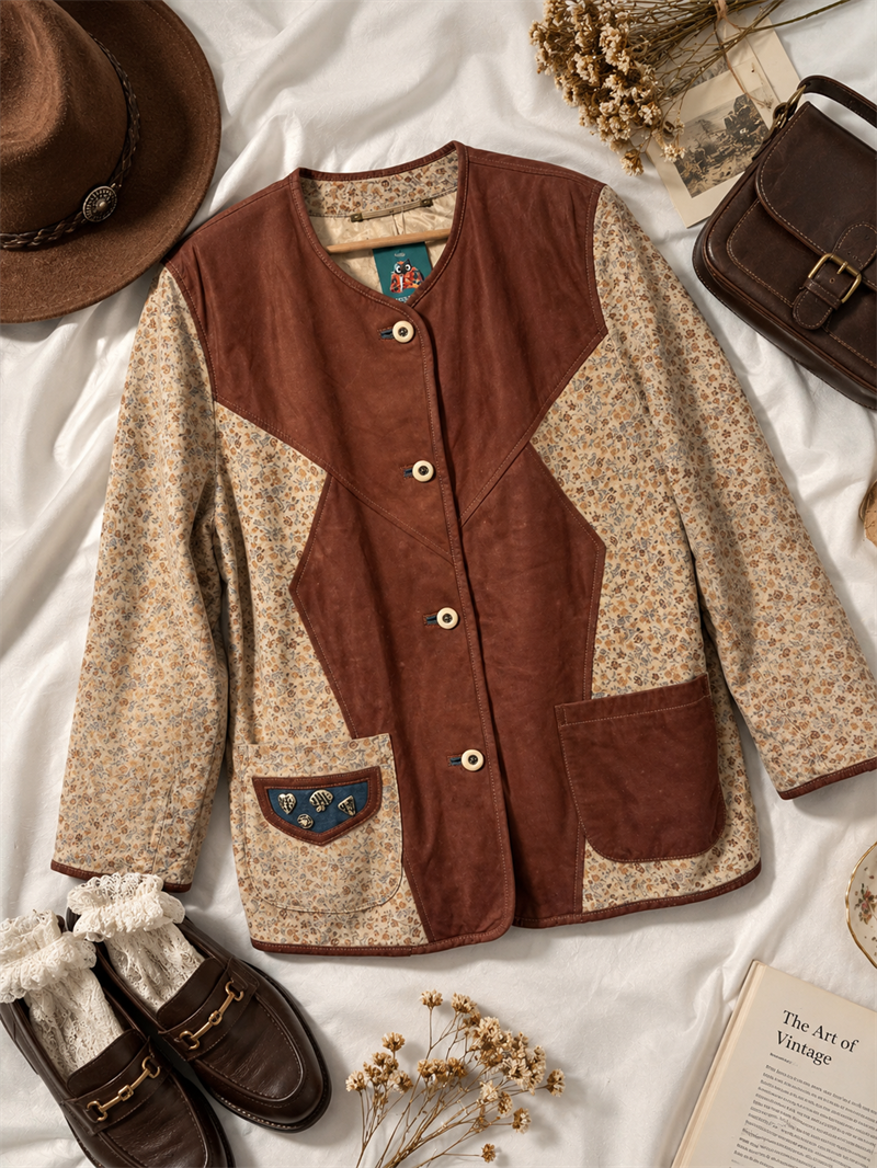 70s/80s Western&Boho Tarz Suede Ceket
