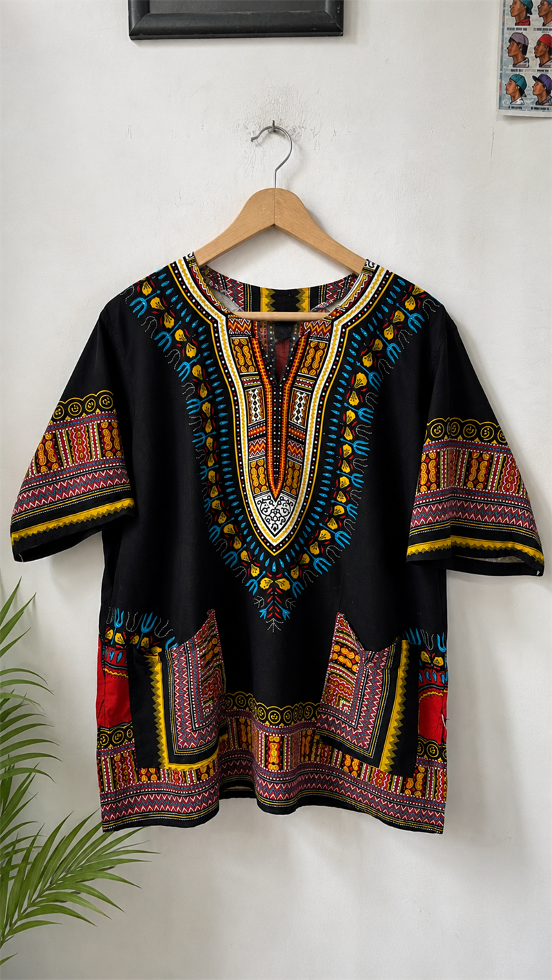 70s&90s Afro Geleneksel Gömlek