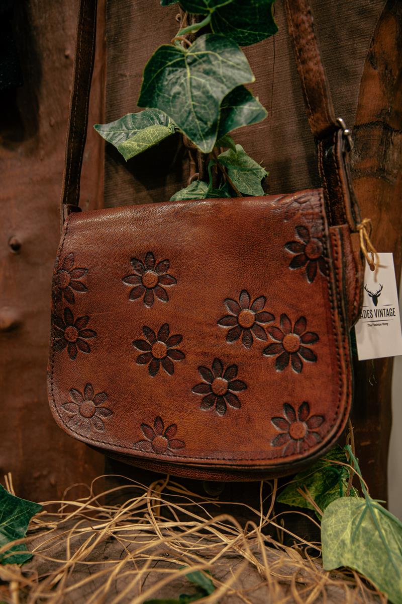 80ler Vintage Fransız Deri Çanta