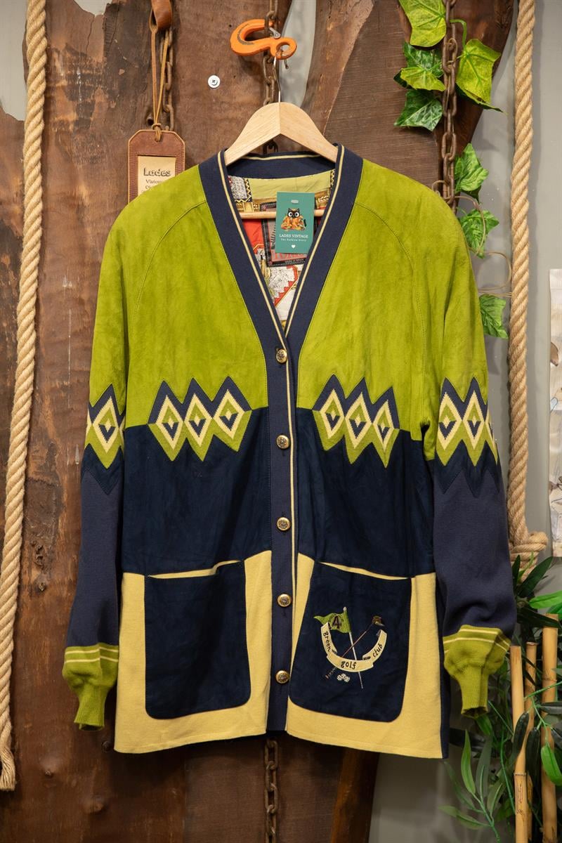 80s-90s Aztec Süet Ceket