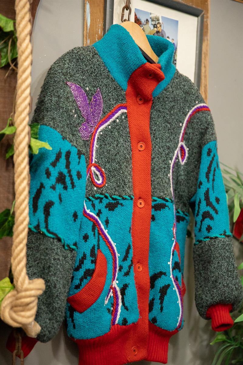 80s Art Wool Hırka