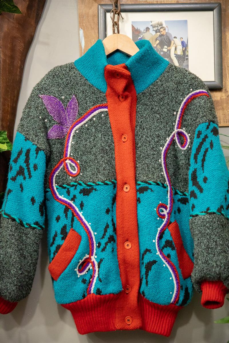 80s Art Wool Hırka