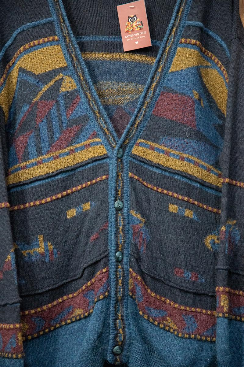80s Aztec Oversize Hırka