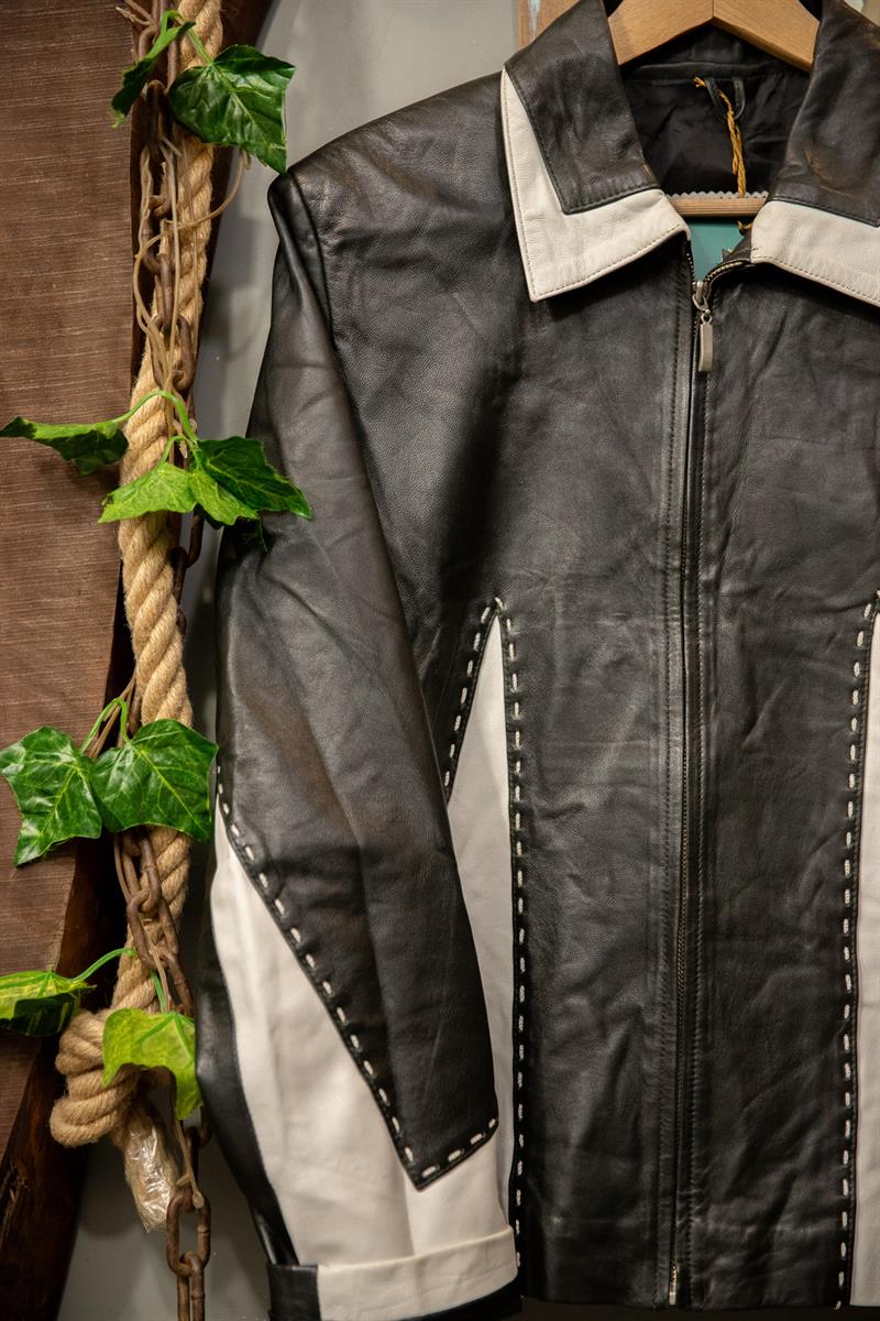 80s Classic Biker Deri Ceket