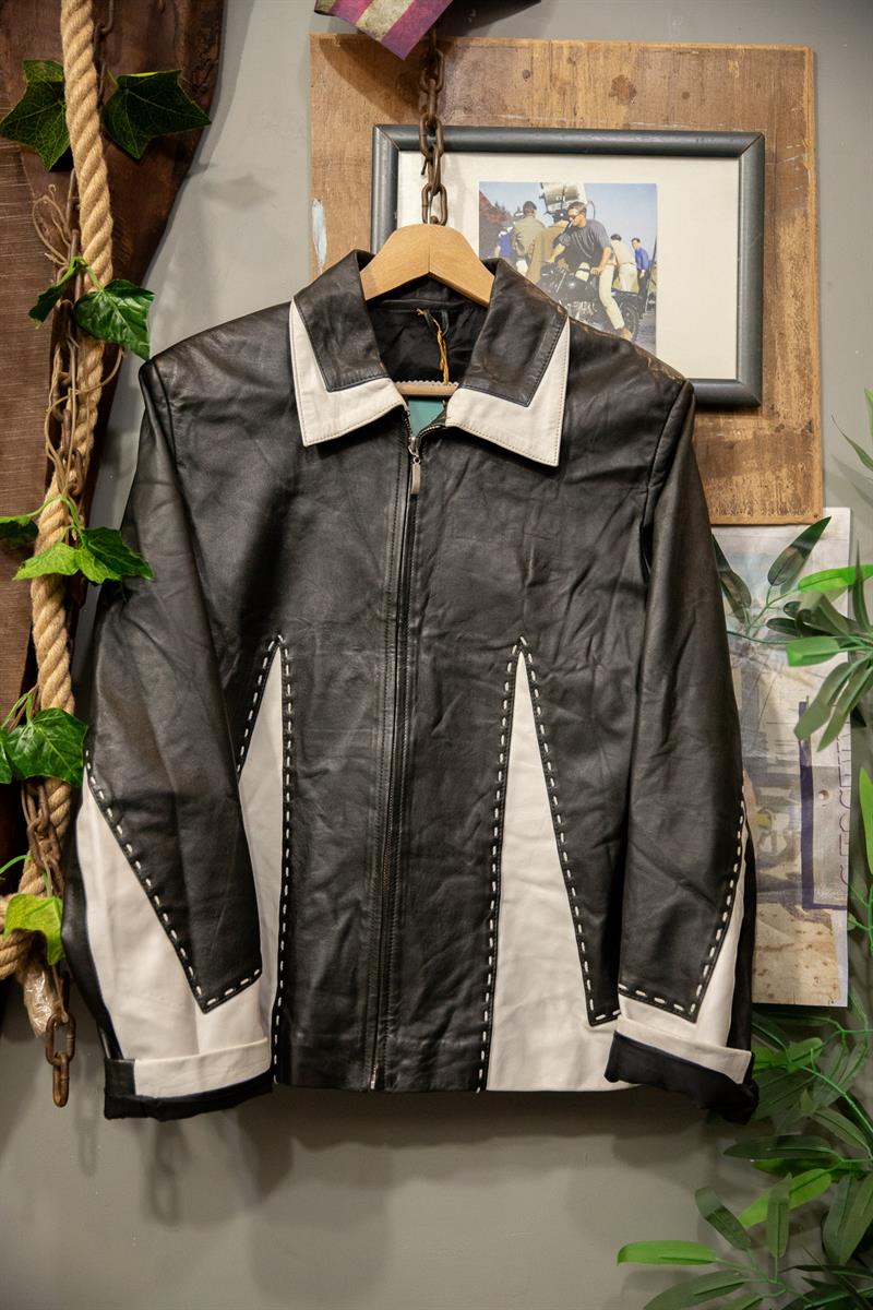80s Classic Biker Deri Ceket