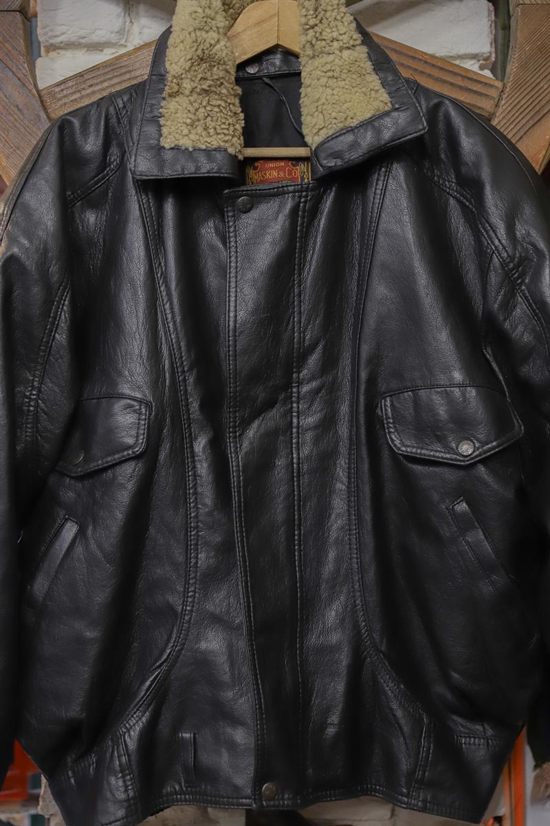 80s Classic Bomber Pilot Deri Ceket