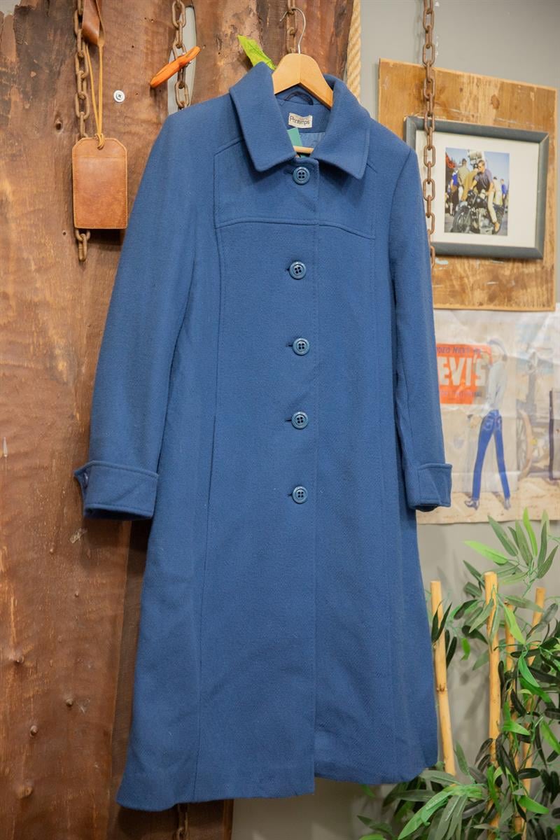 80s Classic Saks Kaşe Kaban