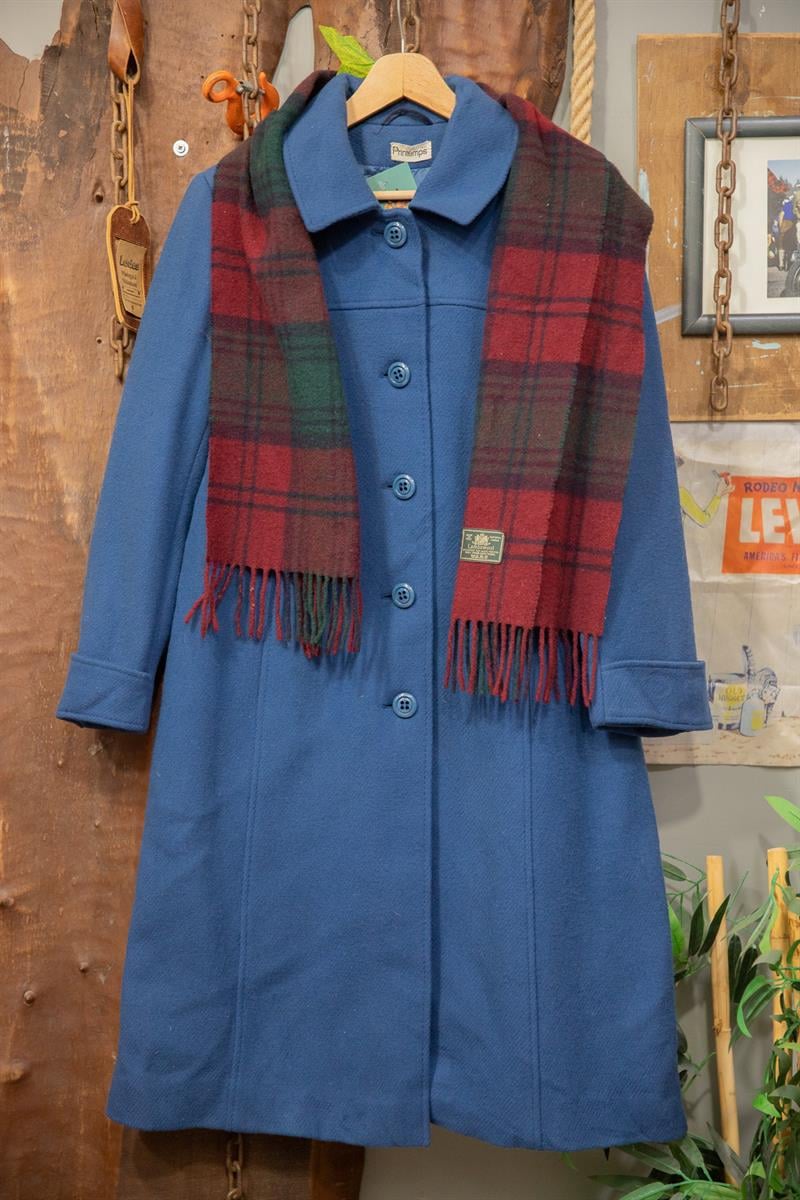 80s Classic Saks Kaşe Kaban