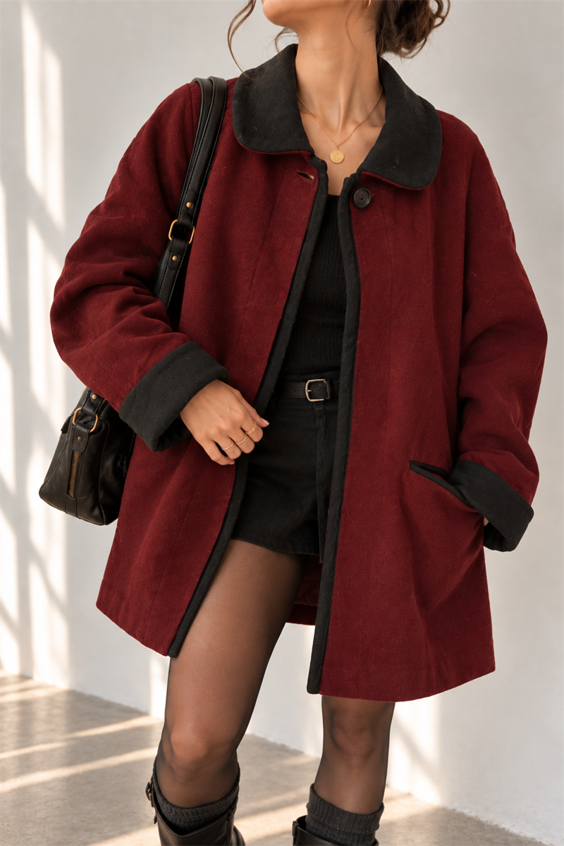 80s Classic Wool Coat