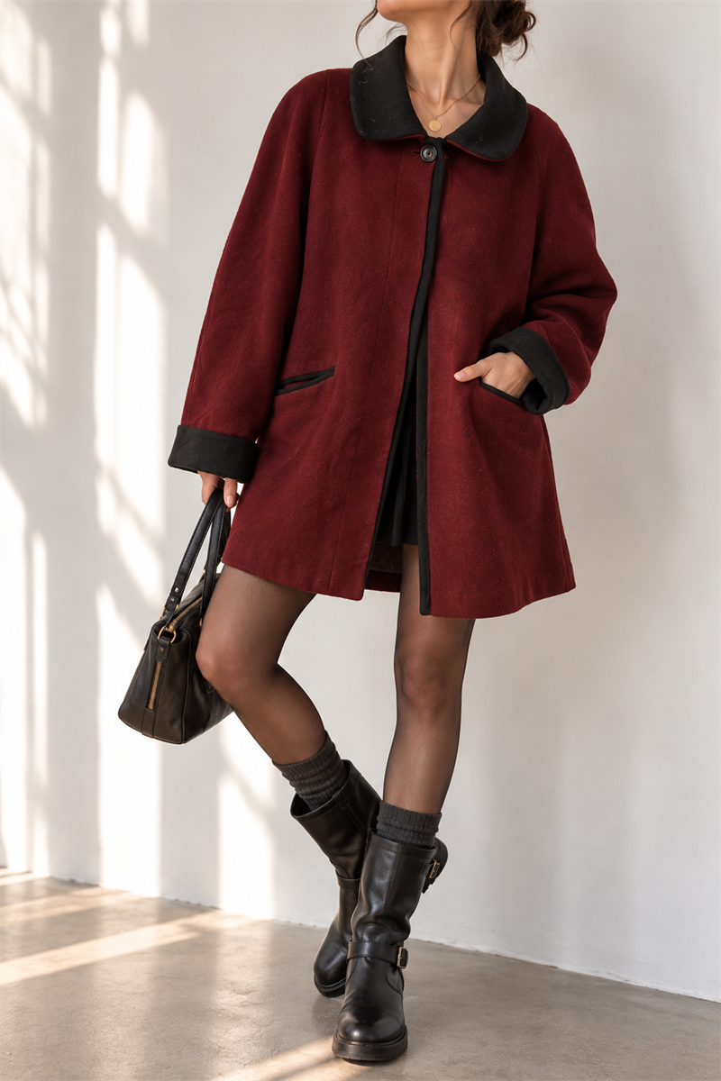 80s Classic Wool Coat