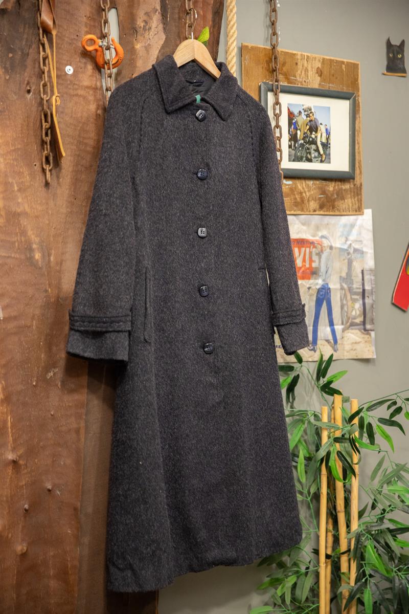 80s Elegant Oversize Wool Kaban
