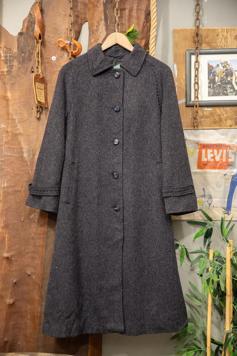 80s Elegant Oversize Wool Kaban