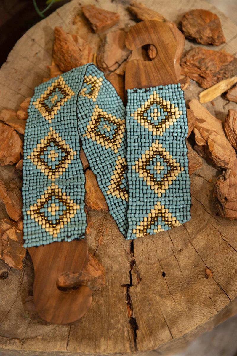 80s Ethnic Boho Boncuklu Kemer