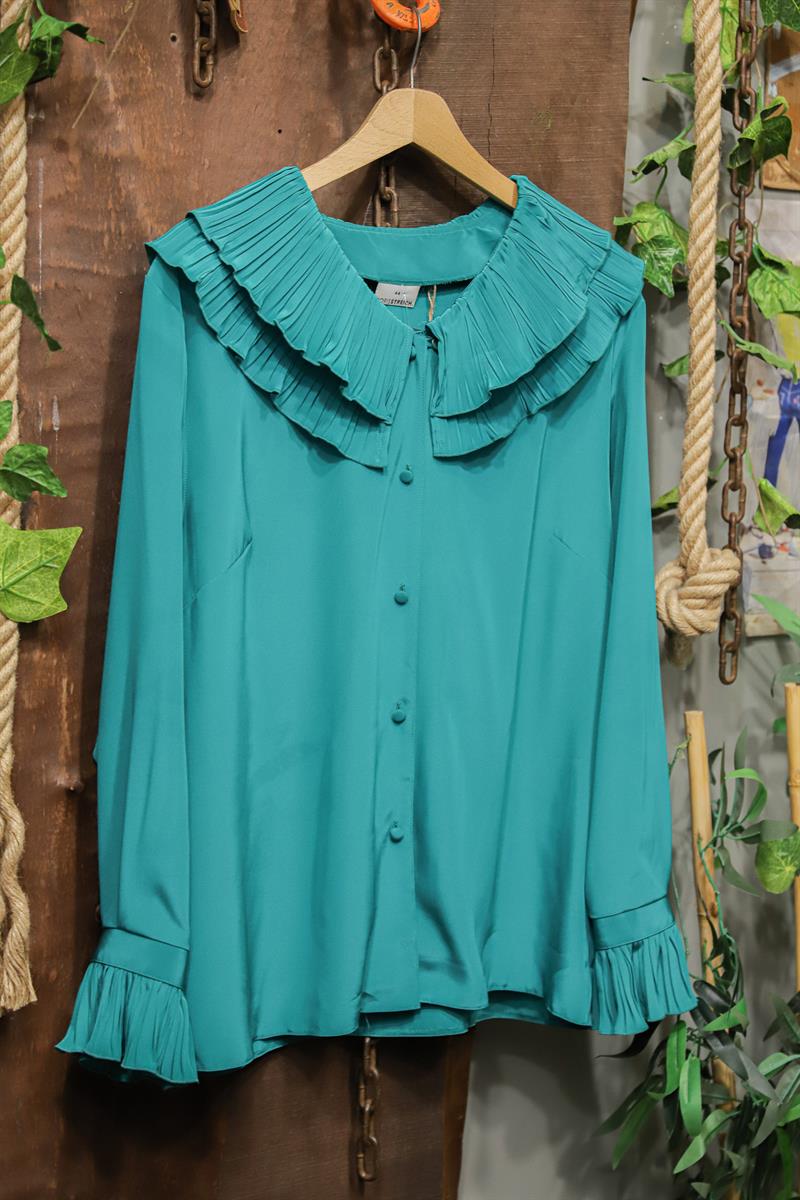 80s Fırfır Yaka Gömlek/Blouse
