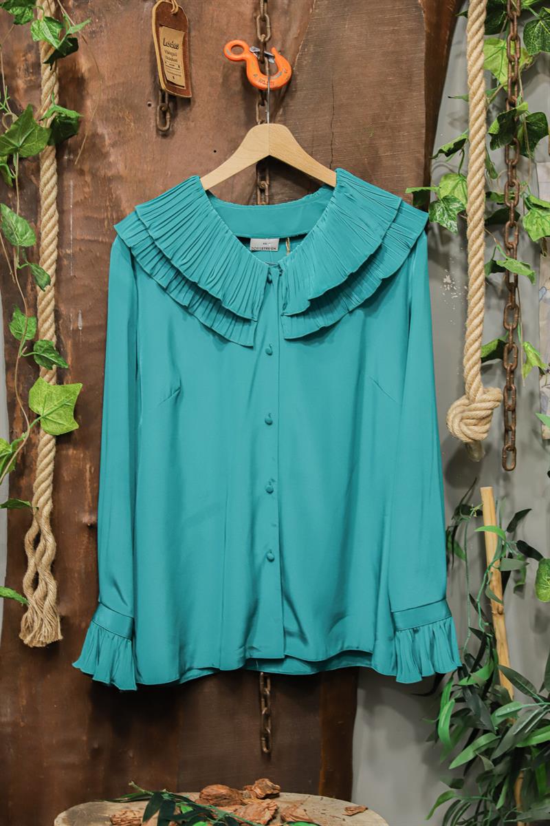 80s Fırfır Yaka Gömlek/Blouse