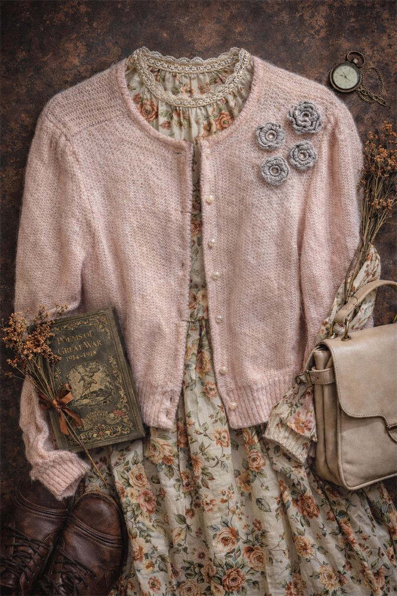 80s Gül Nakış Austrian Hırka/Ceket