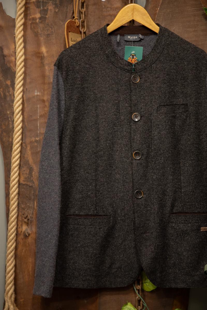 80s Maerz Gray Germany Wool Hırka/Ceket