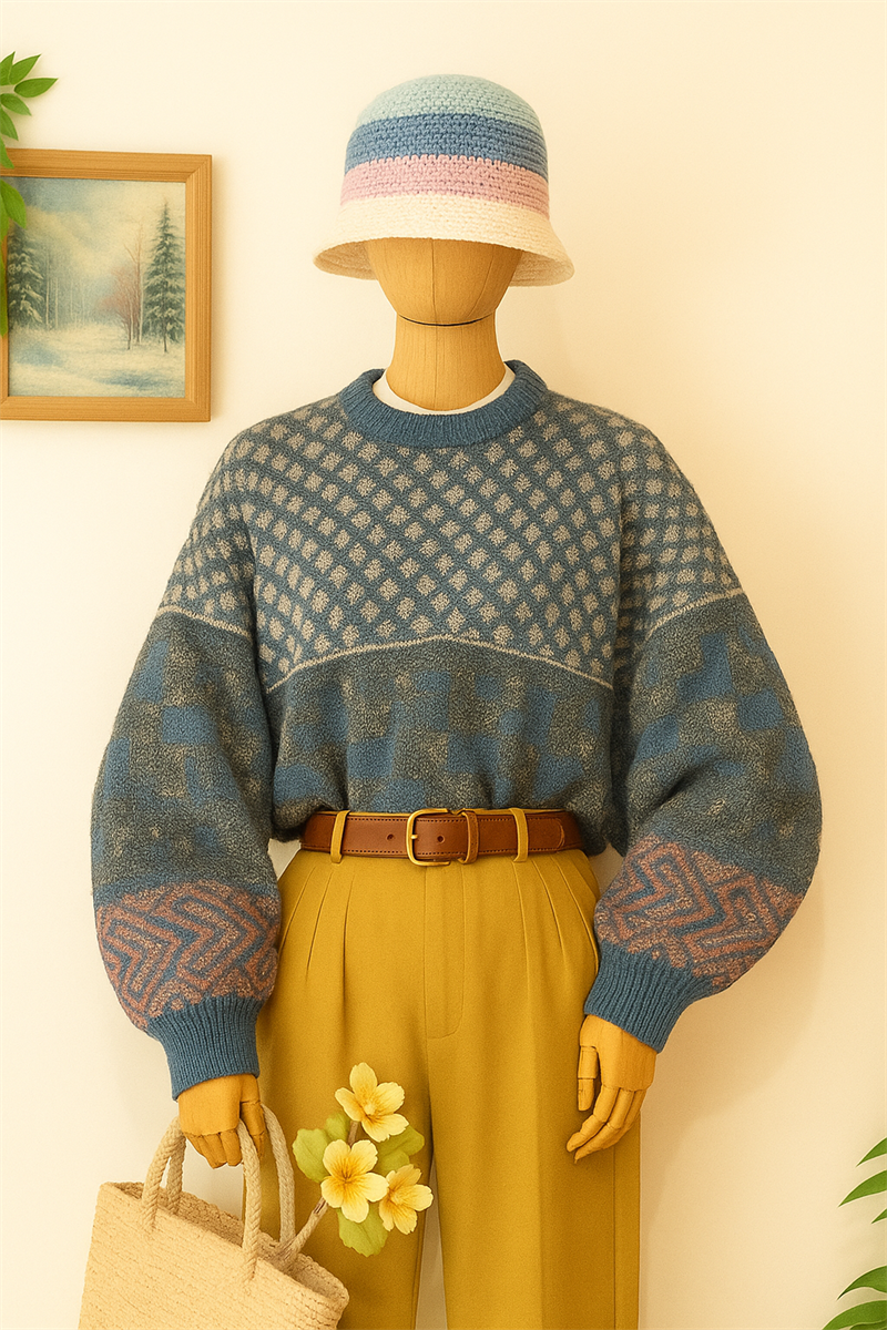 80s Nordic Wool Kazak