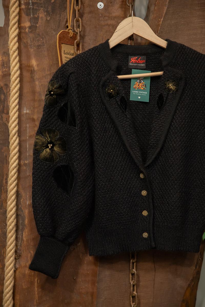 80s Omuz Detay Yün Ceket/Hırka