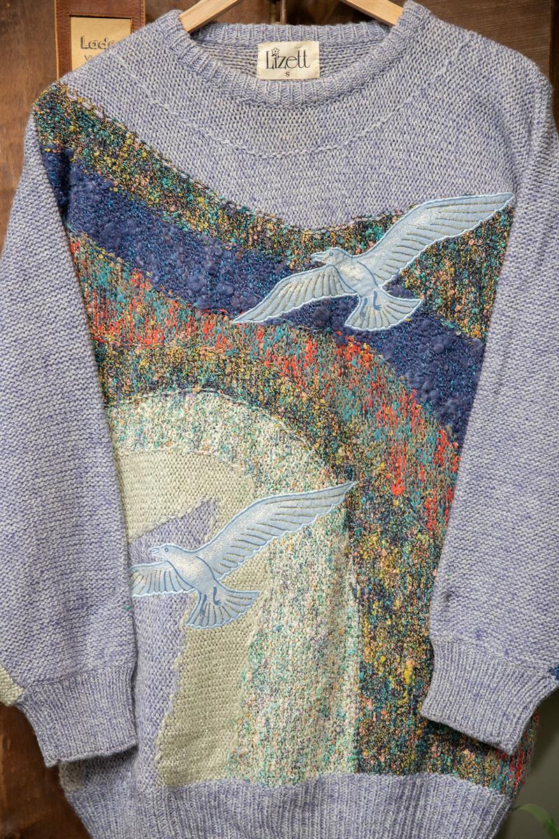 80s Seagull Nakışlı Kazak