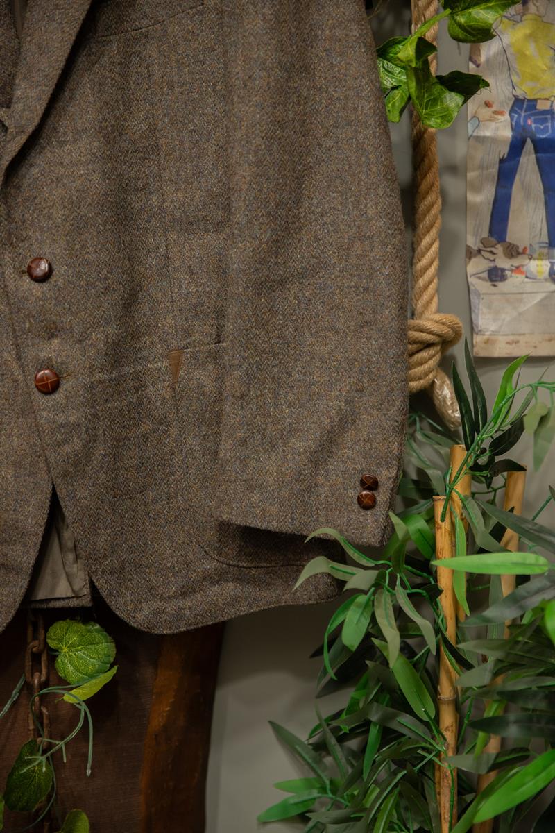 80s Tweed Oversize Classic Yün Ceket