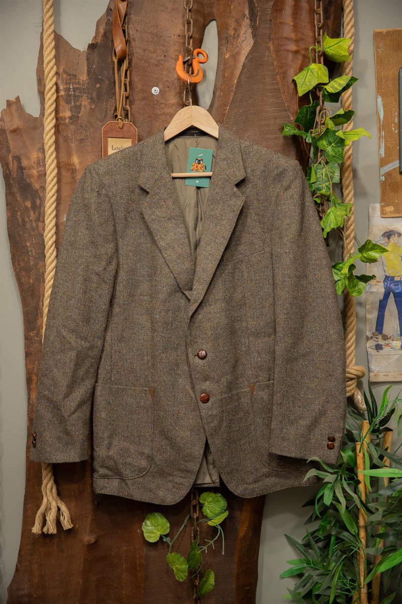 80s Tweed Oversize Classic Yün Ceket