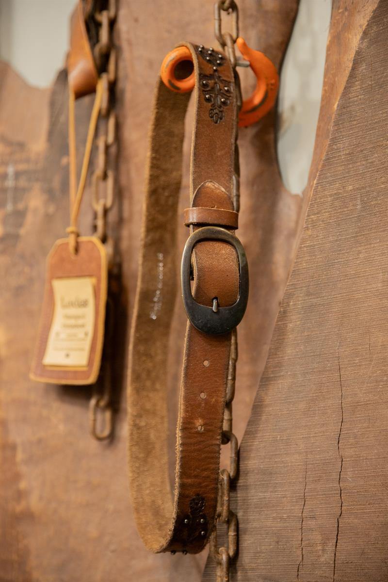 80s Western Biker Deri Kemer