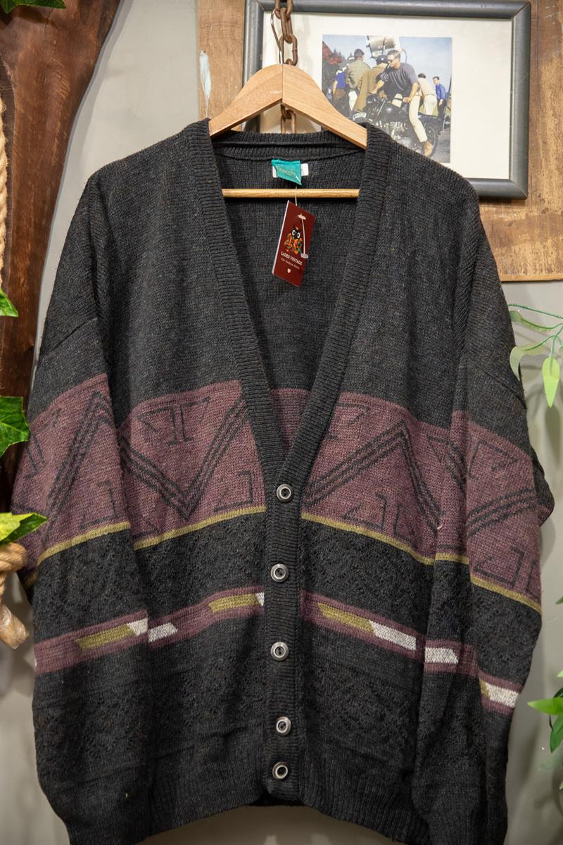 80s Wool Oversize Hırka