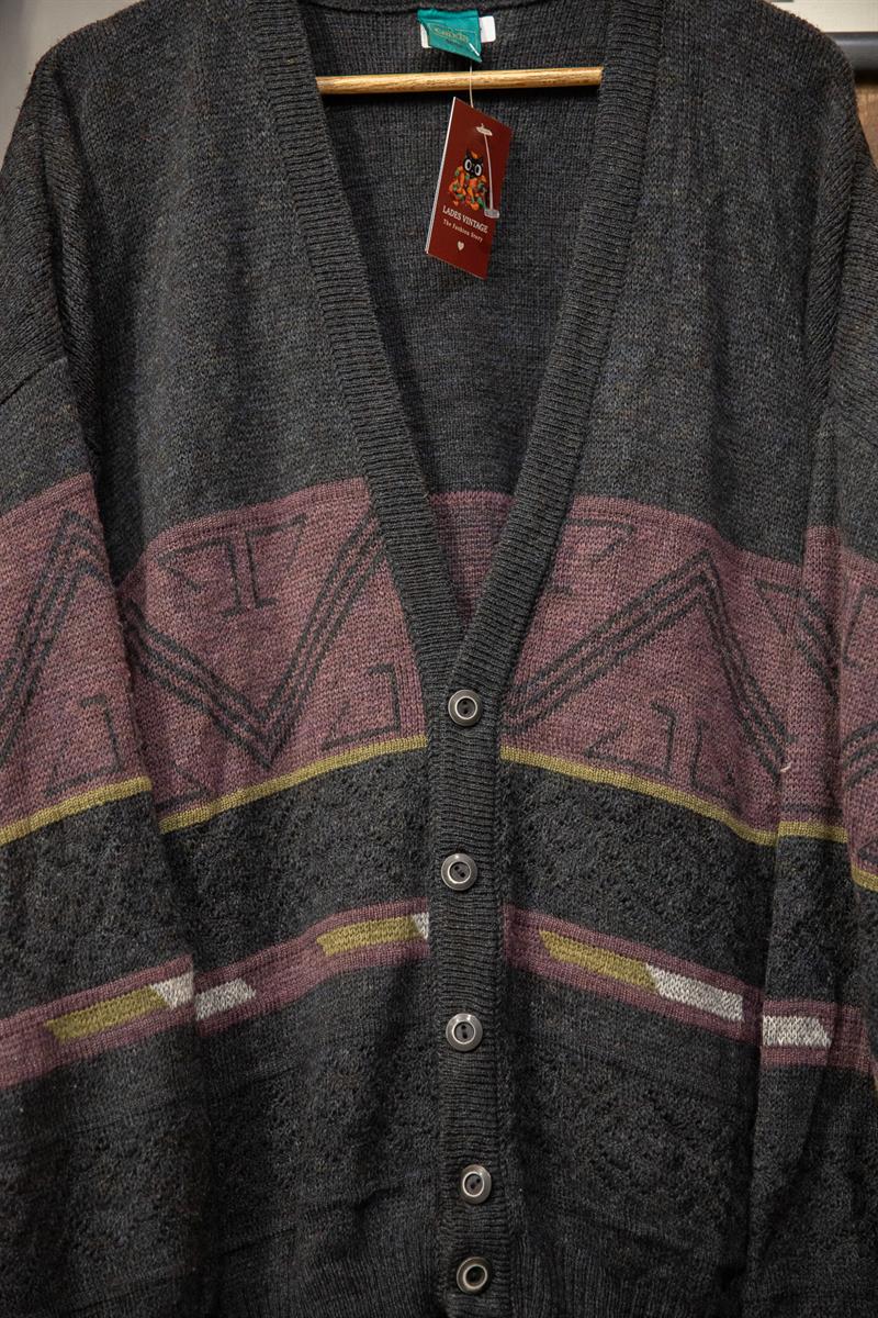 80s Wool Oversize Hırka