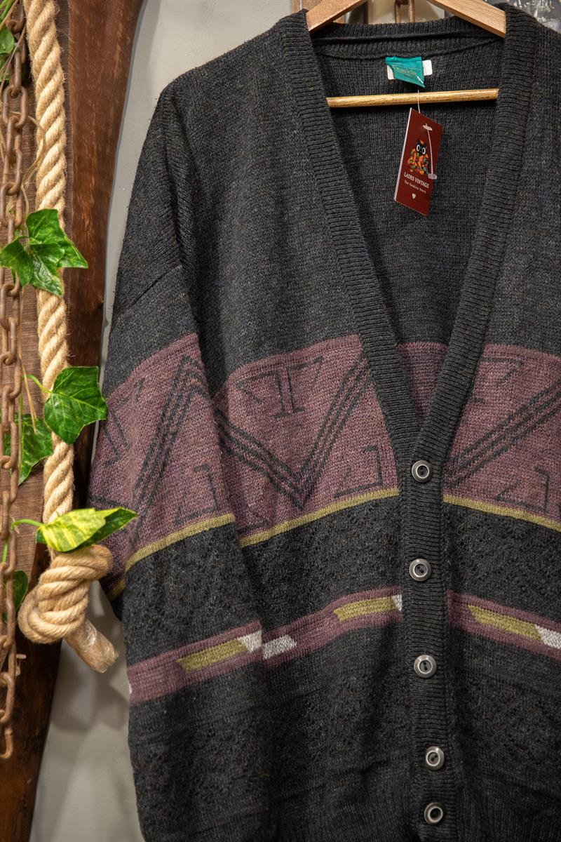 80s Wool Oversize Hırka