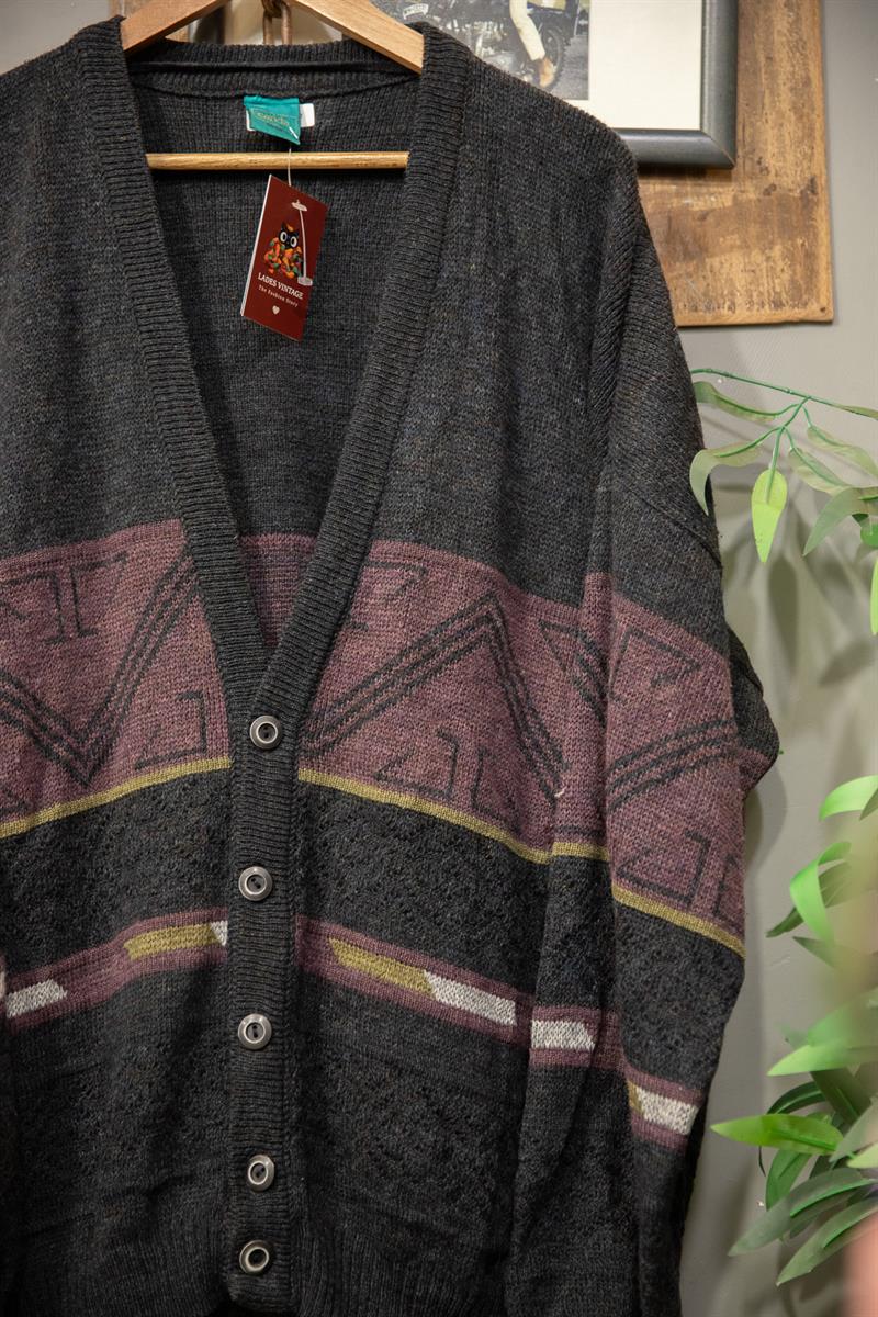 80s Wool Oversize Hırka