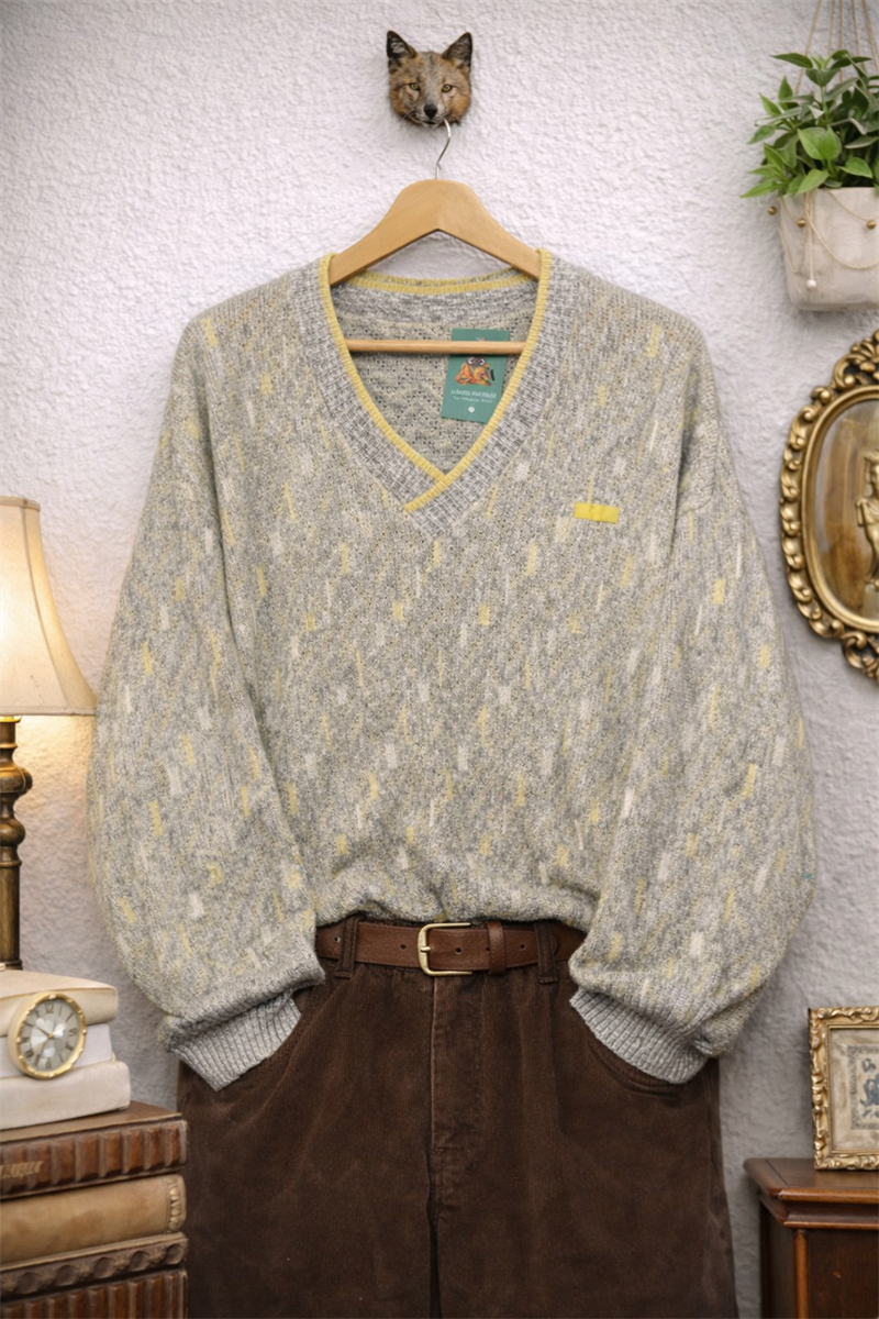 80s Yellow V Yaka Kazak