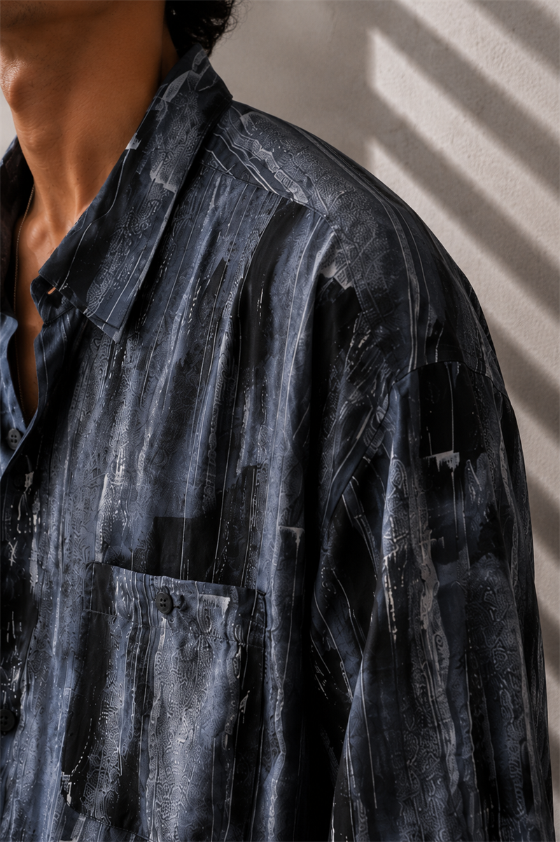 80s/90s Batik Oversize Gömlek