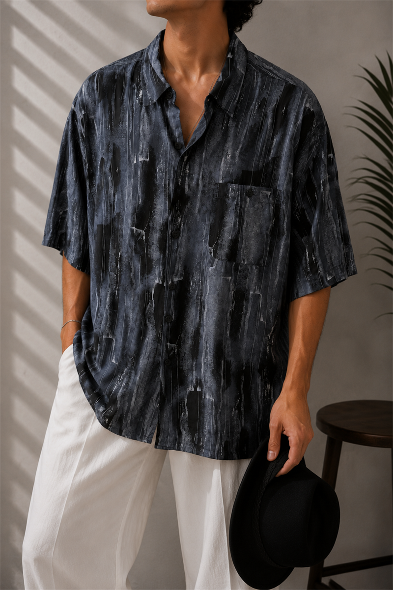 80s/90s Batik Oversize Gömlek