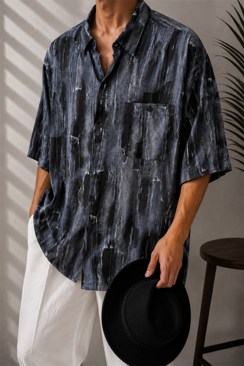 80s/90s Batik Oversize Gömlek