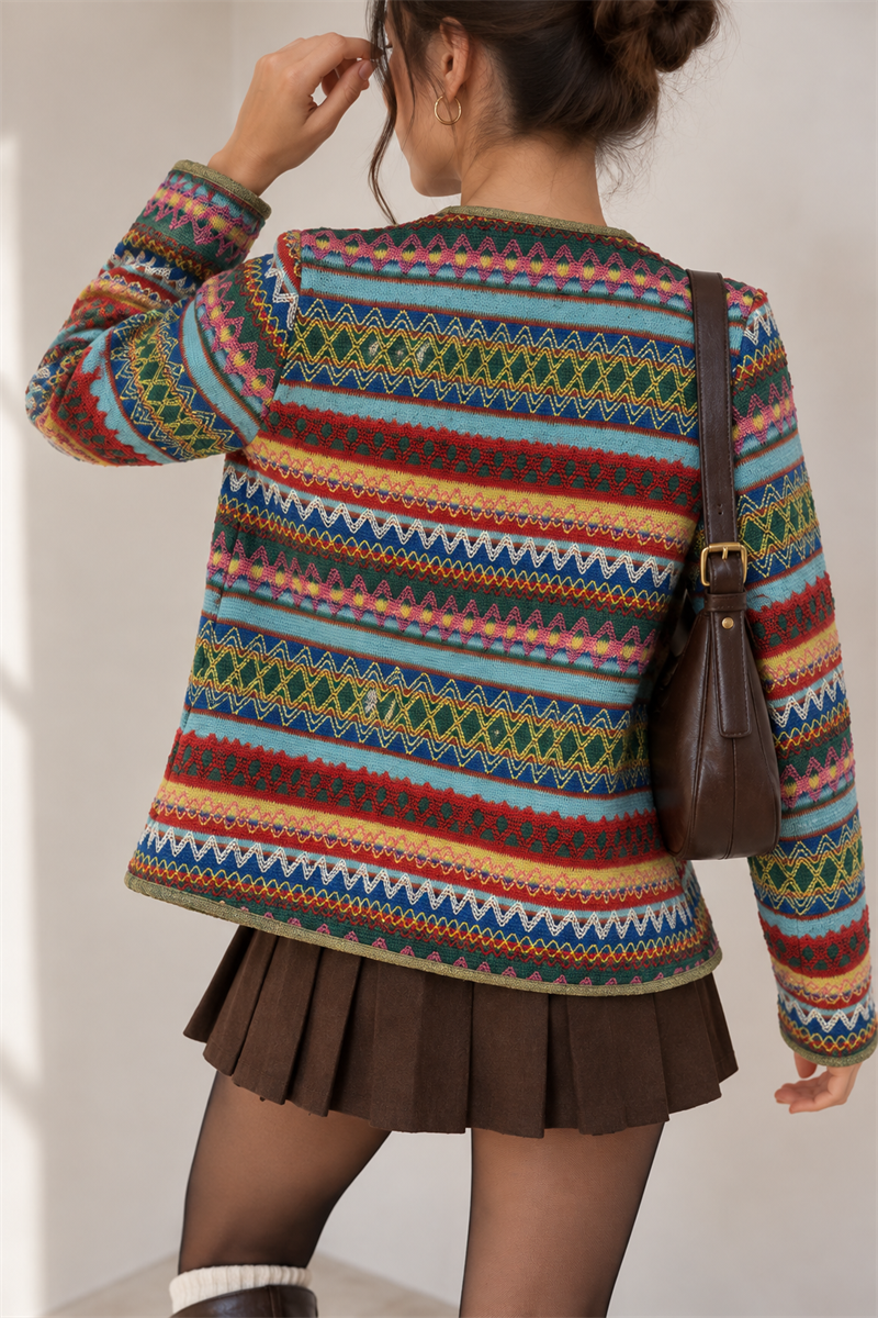 80s/90s Boho/Festival Etnik Ceket/Hırka