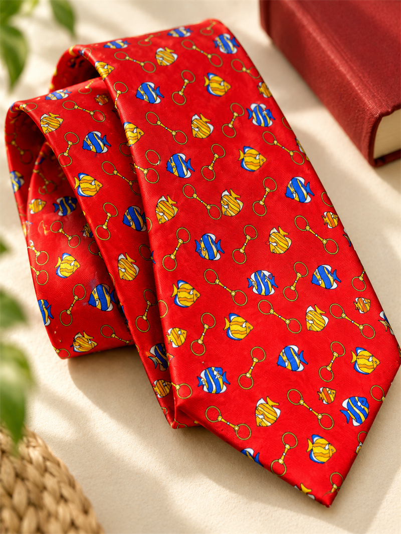 80s/90s Bright Red Kravat