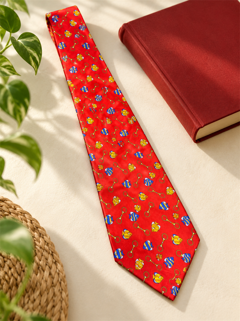 80s/90s Bright Red Kravat