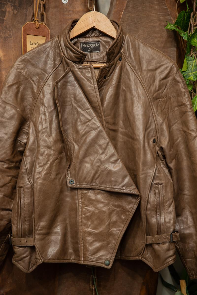80s/90s Brown Bomber Deri Ceket