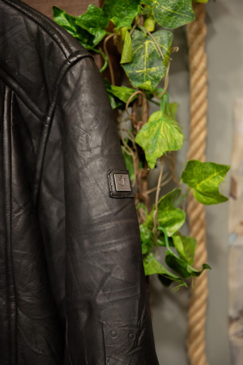 80s/90s Classic Black Kürk Deri Ceket