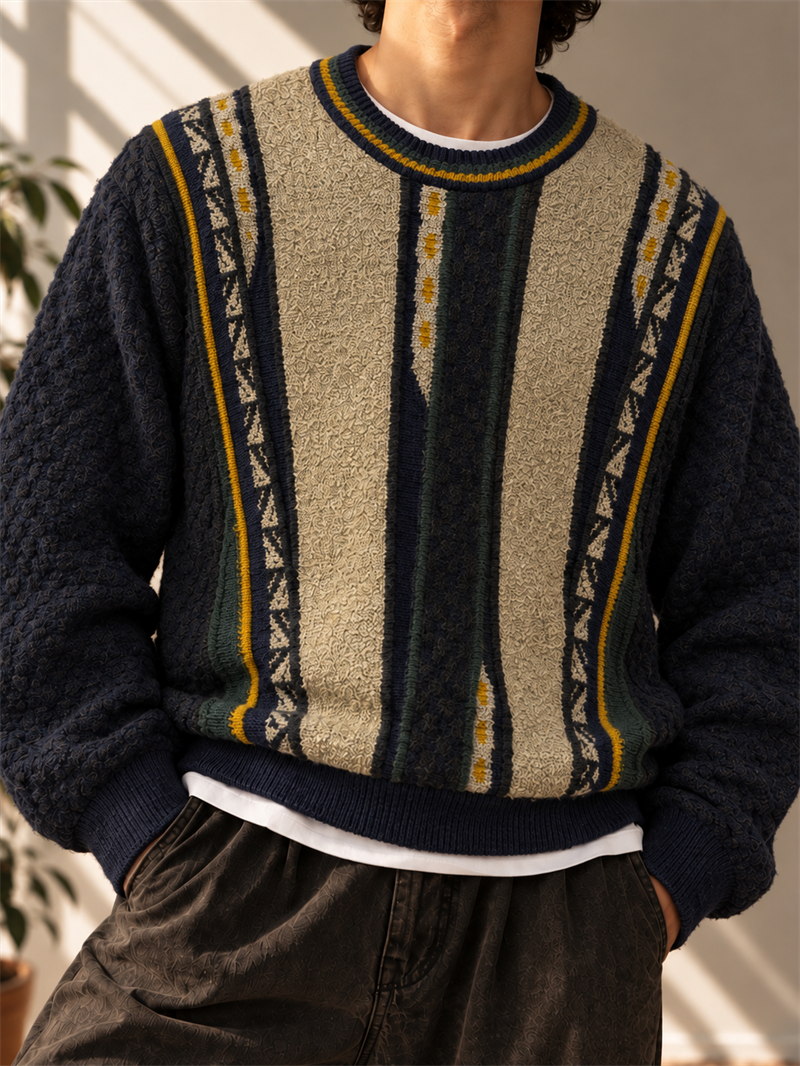 80s/90s Coogi Style Triko Kazak