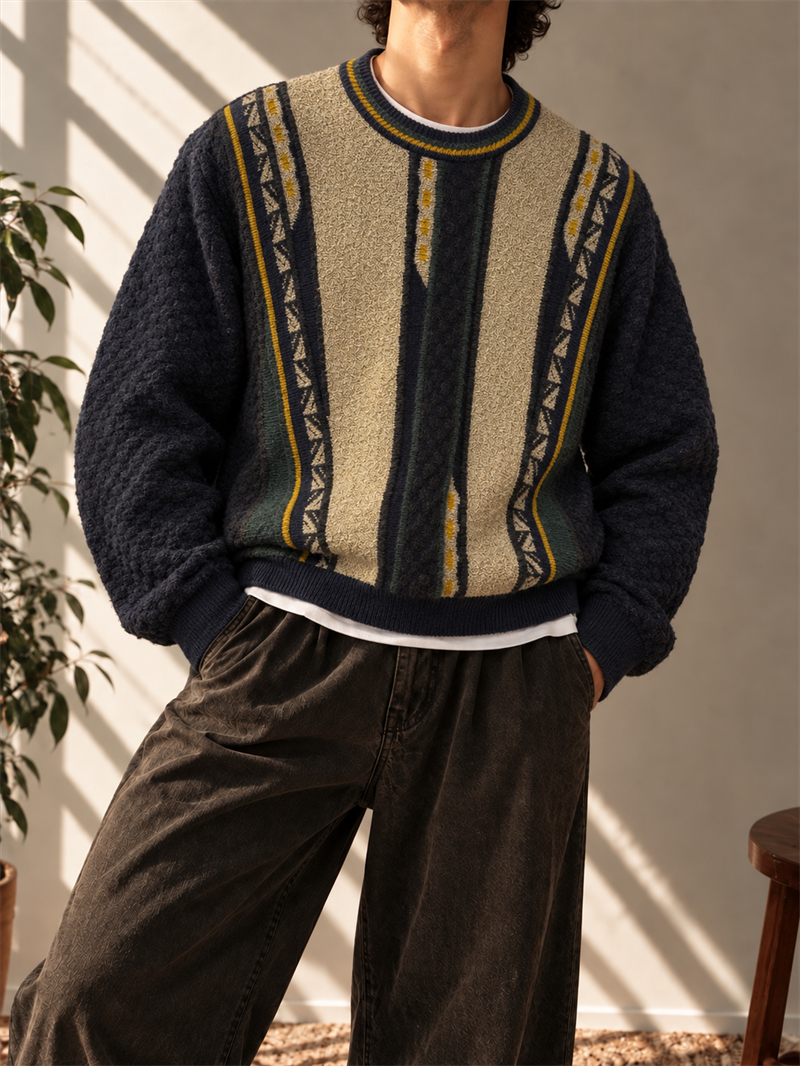 80s/90s Coogi Style Triko Kazak