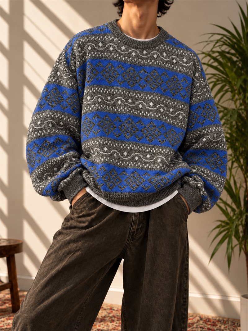 80s/90s Etnik Triko Kazak