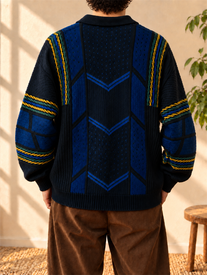 80s/90s Fermuarlı Casual Kazak