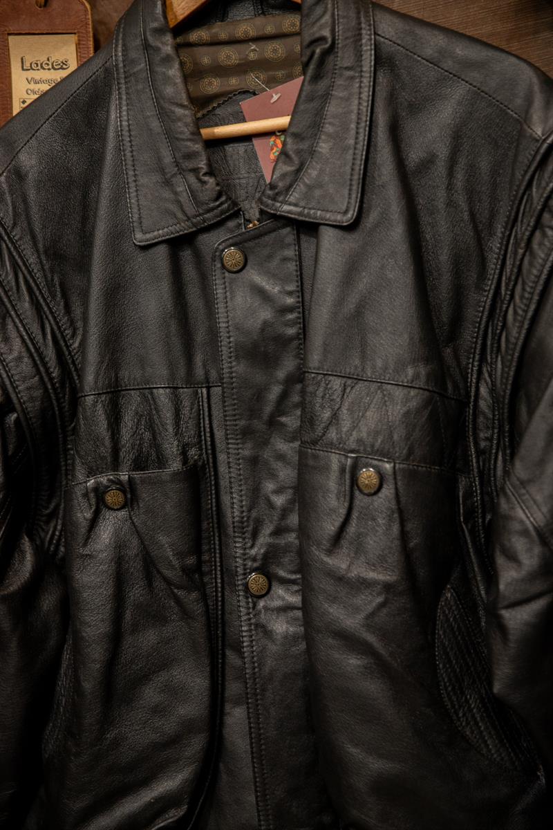 80s/90s Oversize Classic Bomber Deri Ceket