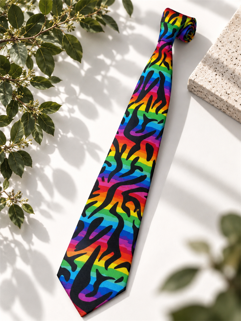 80s/90s Rainbow Kravat