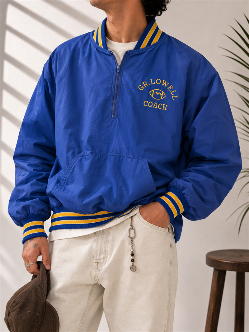 80s/90s Royal Blue Coach Ceket